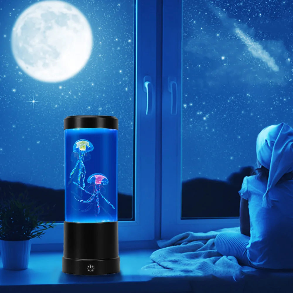 Jellyfish Mood Lamp (Color-Changing + Remote)