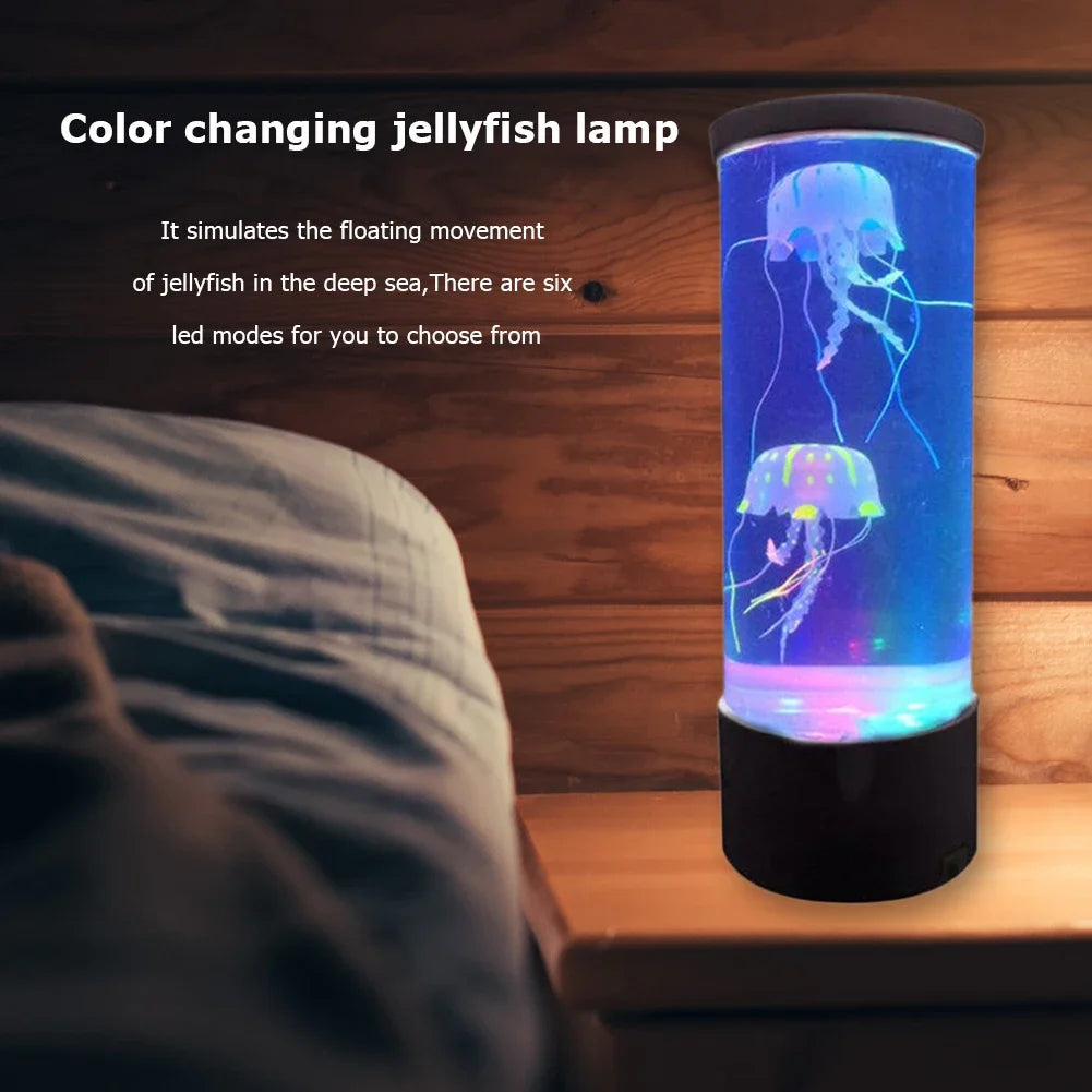 Jellyfish Mood Lamp (Color-Changing + Remote)