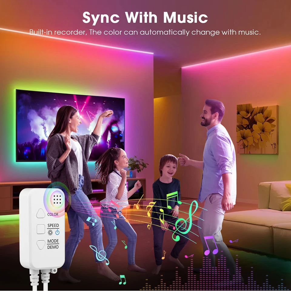 RGBIC LED Strip (App + Music Sync)