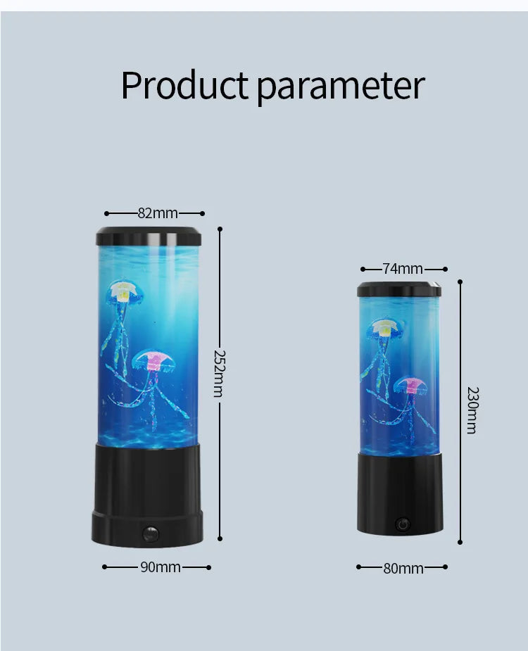 Jellyfish Mood Lamp (Color-Changing + Remote)