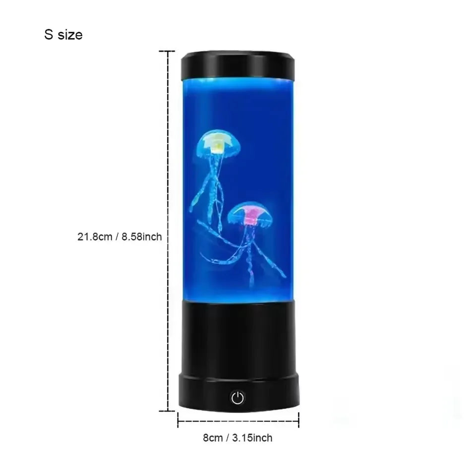 Jellyfish LED Lamp – Color-Changing Mood Light • Remote Control Aquarium Effect