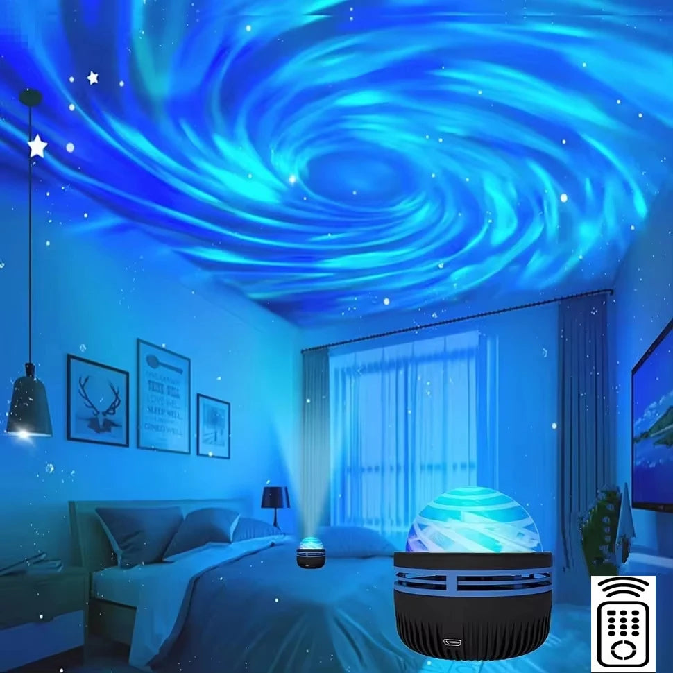 Galaxy Sky Projector – Colorful LED Star Light • Bedroom & Kids Night Lamp
