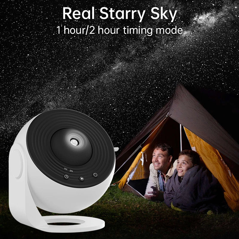 Planetarium Galaxy Projector (360° + Remote)