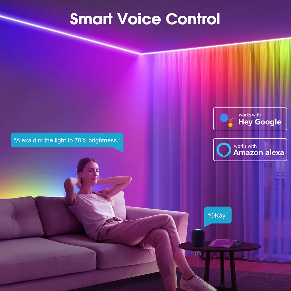 RGBIC LED Strip (App + Music Sync)