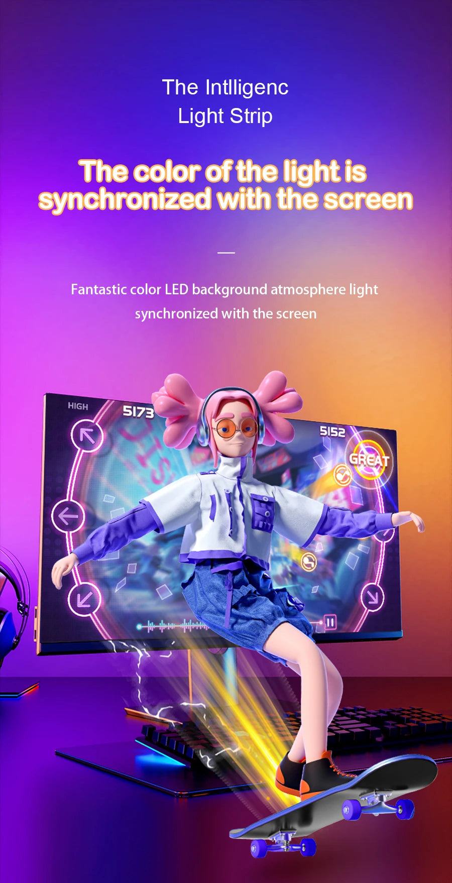 RGB Monitor Backlight (24–34″)