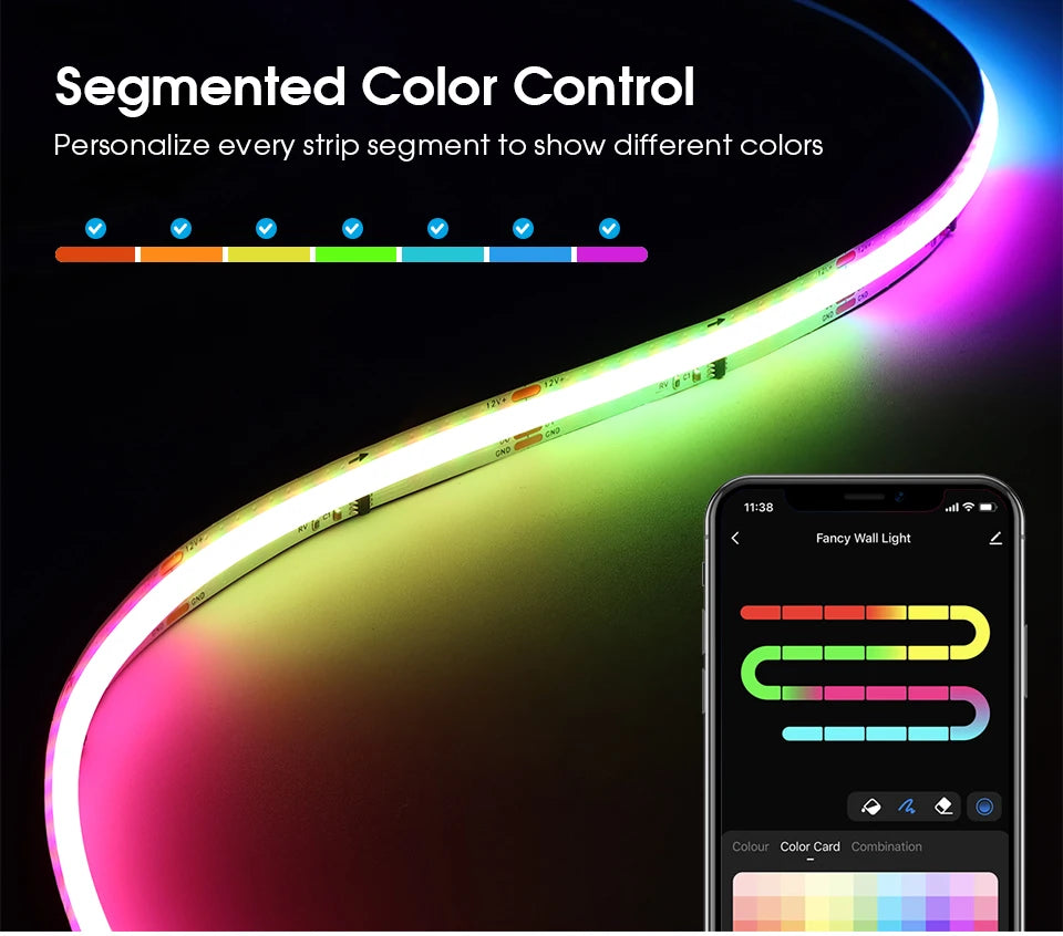 RGBIC LED Strip (App + Music Sync)