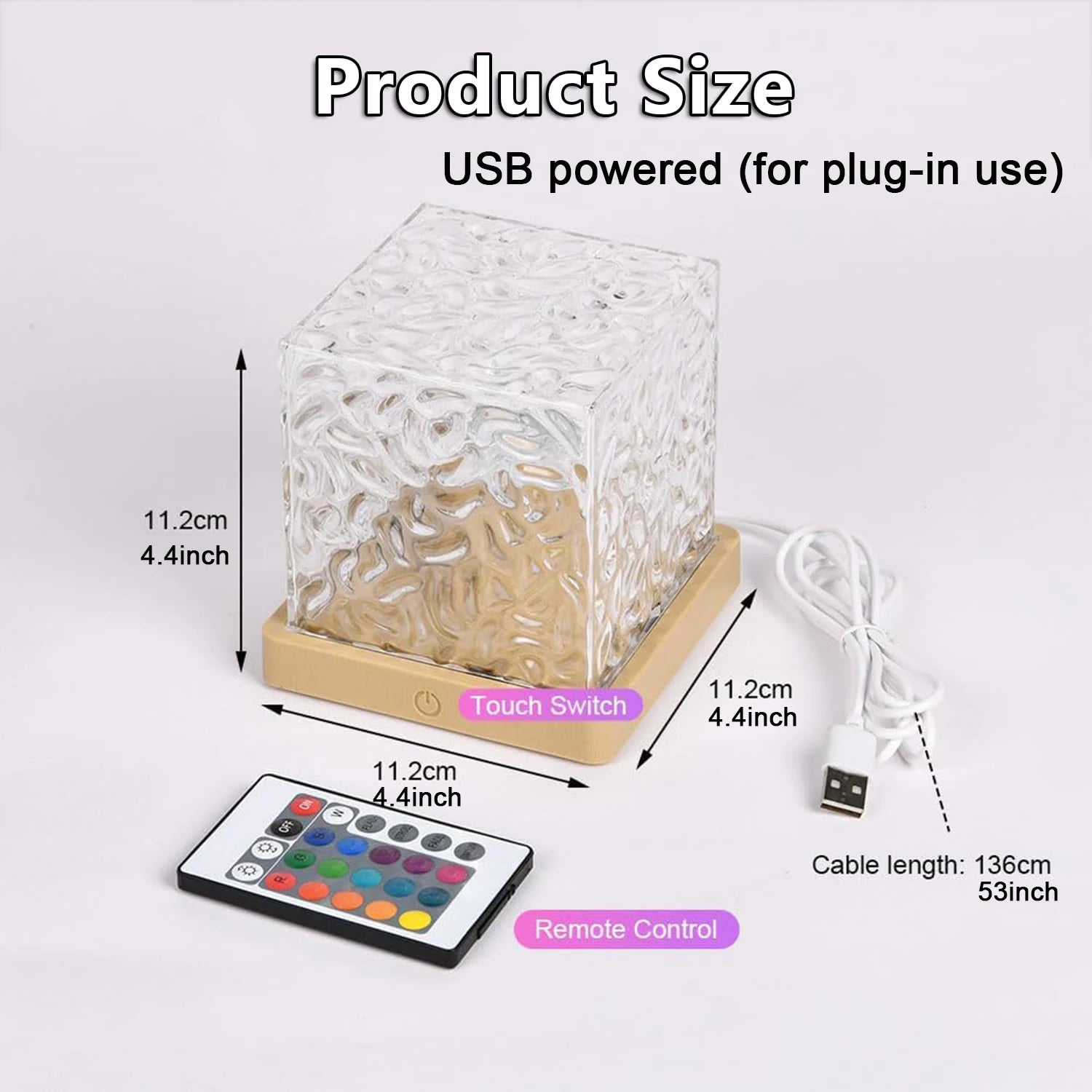 Ocean Wave Aurora Projector – 16 Colors • USB Powered • Rotating Ambient Light