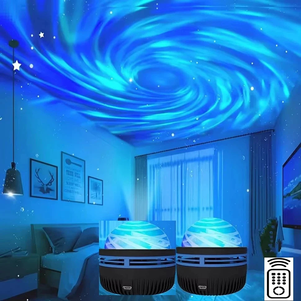 Galaxy Sky Projector – Colorful LED Star Light • Bedroom & Kids Night Lamp